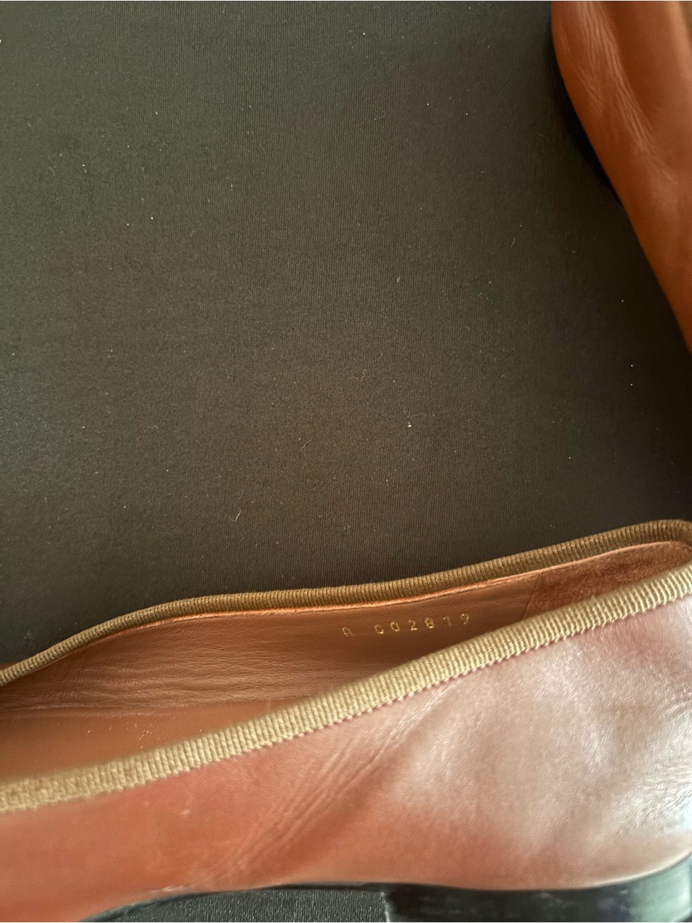 Chanel Brown Size 38/7 Slip On Ballerina Flats With CC Logo and Small Bow Detail - Picture 11 of 14